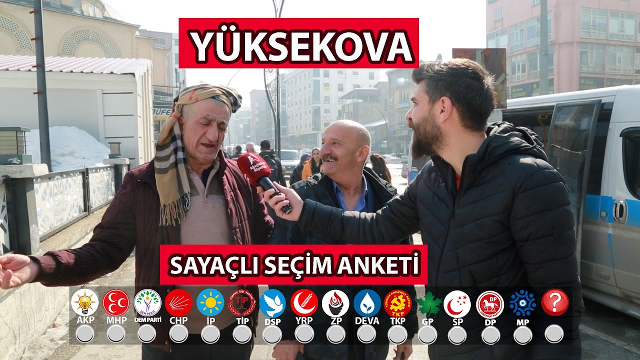 YÜKSEKOVA SAYAÇLI SEÇİM ANKETİ 2024: Yüksekova'da Hangi Parti Önde ?