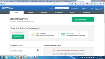 How to sent Email Using Aweber