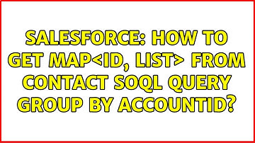 Salesforce: How to get Map＜Id, List＜Contact＞＞ from Contact SOQL query GROUP BY AccountId?