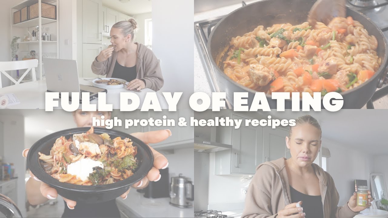 FULL DAY OF EATING | high protein recipes, to get lean - YouTube