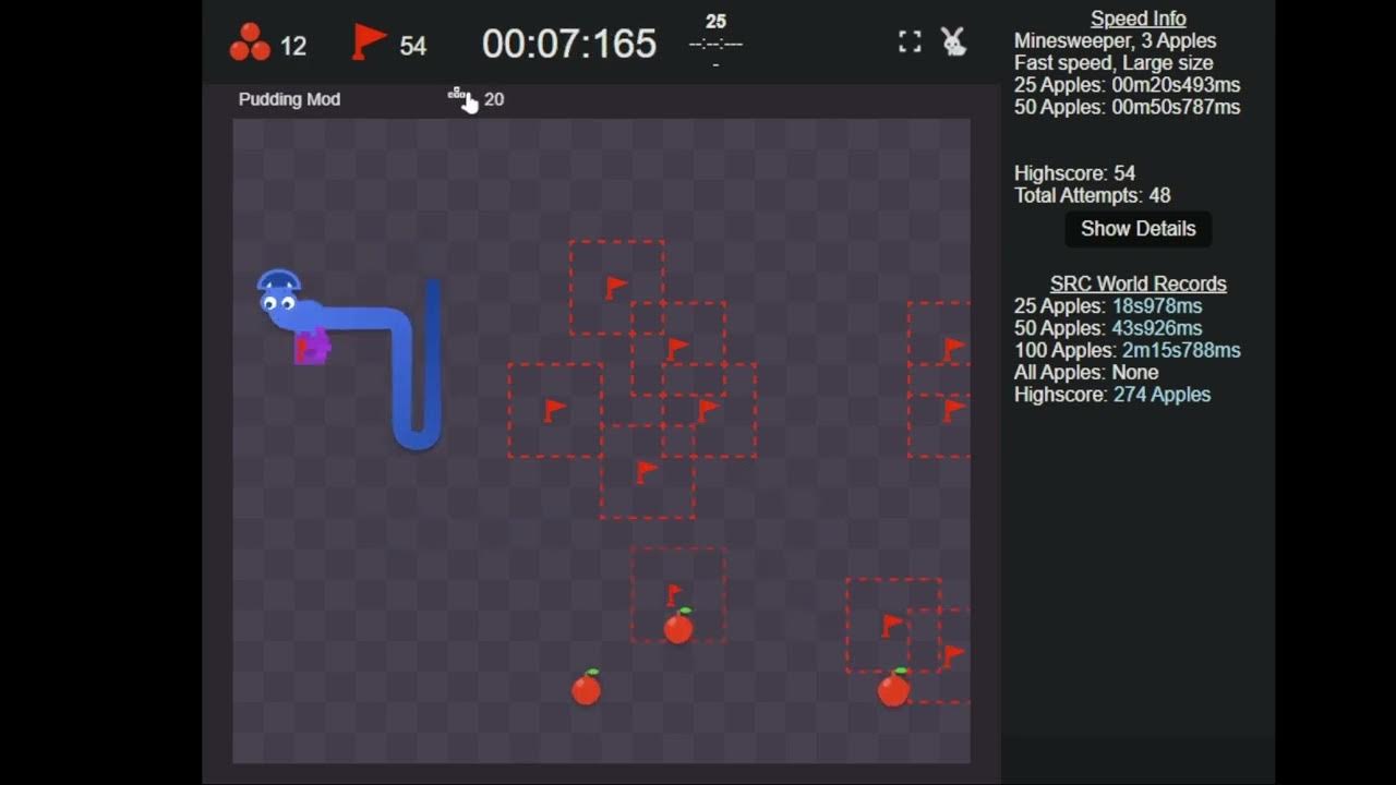 Google Snake World Record - Minesweeper (Fast) 3a Large 25a - 18s354ms ...