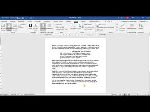 Video: Kako Ukloniti Odlomak U Wordu