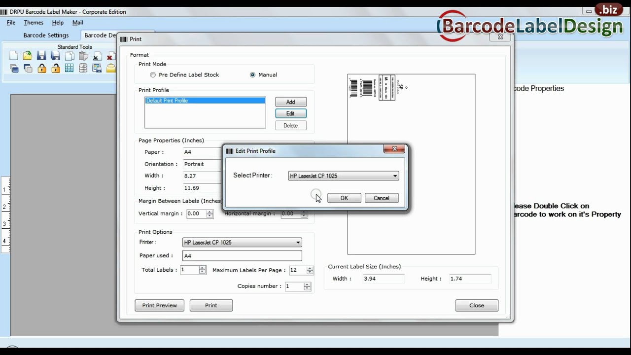 Understand how to print barcode label using DRPU Barcode Label Maker ...