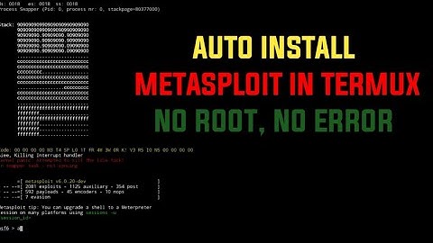 Auto install metasploit in termux , no error, no root|metasploit