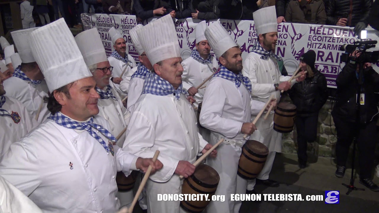 19.1. 2020 Inicio TAMBORRADA desde GAZTELUBIDE