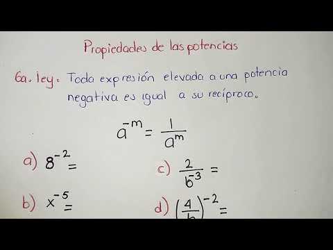 Video: ¿Cuál es la regla recíproca de los exponentes?