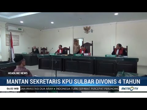 Korupsi APK, Mantan Sekretaris KPU Sulbar Divonis 4 Tahun Penjara