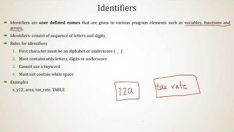 Basics of C : Character set-Identifier- Keywords- Constants