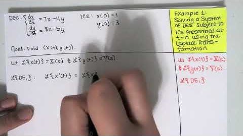 70. Systems of Differential Equations, Mathematical Models, Solving with the Laplace Transformation