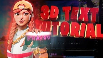 HOW To Create 3D TEXT with MOTION TRACKING!! (Fortnite After Effects Tutorial)
