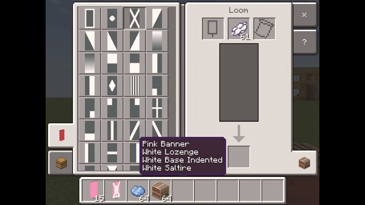 How to make a cute bunny banner in minecraft! :D