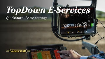 QuickStart - TopDown 400-700 E-Services: Basic settings