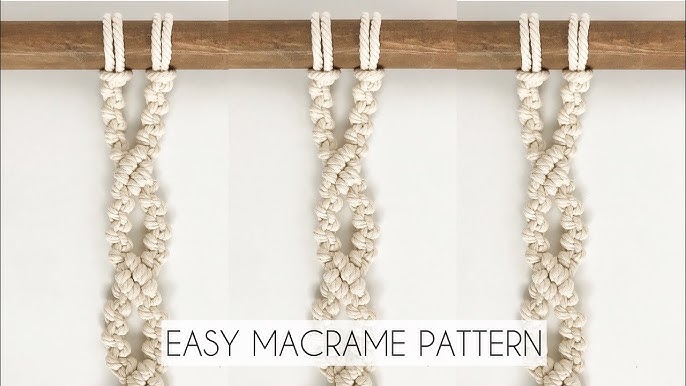 Macramé Home Furnishings 1970s Macrame Knots How to Instruction