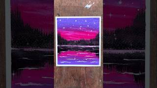 ✨ #mesmerizing Nature Scenery Drawing With Brustro #oilpastel ❤️✍️ #art #drawing #shorts