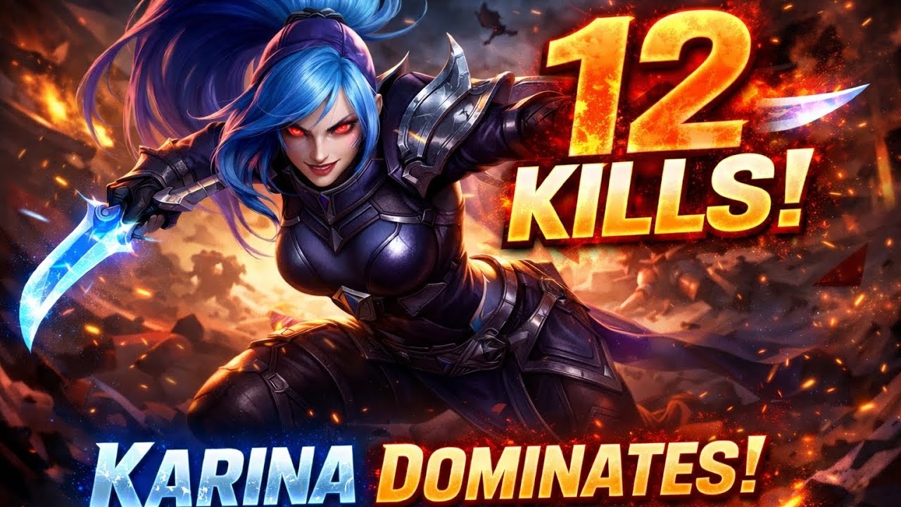 KARINA DOMINATES | 12 KILLS | BEST BUILD AND EMBLEM |