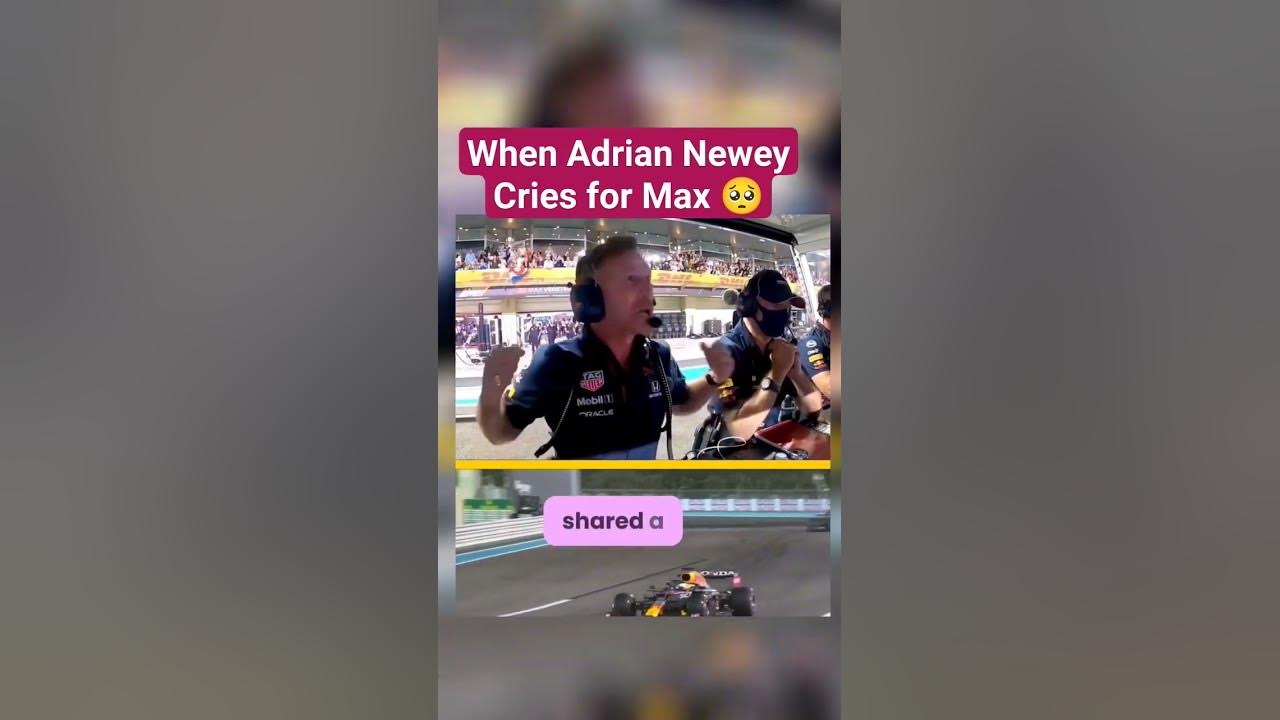 Adrian Newey Cries at Max Championship winning Moment #shorts #f1 #abudhabigp