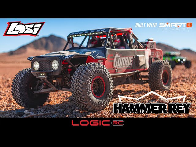Losi 1/10 Hammer Rey U4 4WD Rock Racer Brushless RTR - YouTube