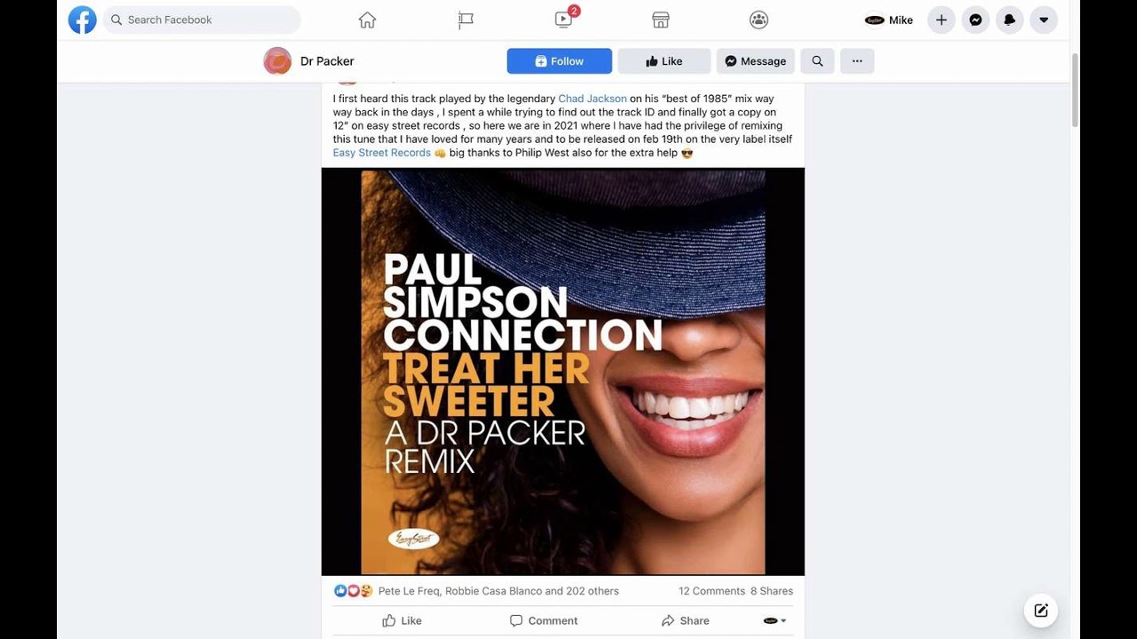 Paul Simpson Connection - Treat Her Sweeter - A Dr Packer Remix