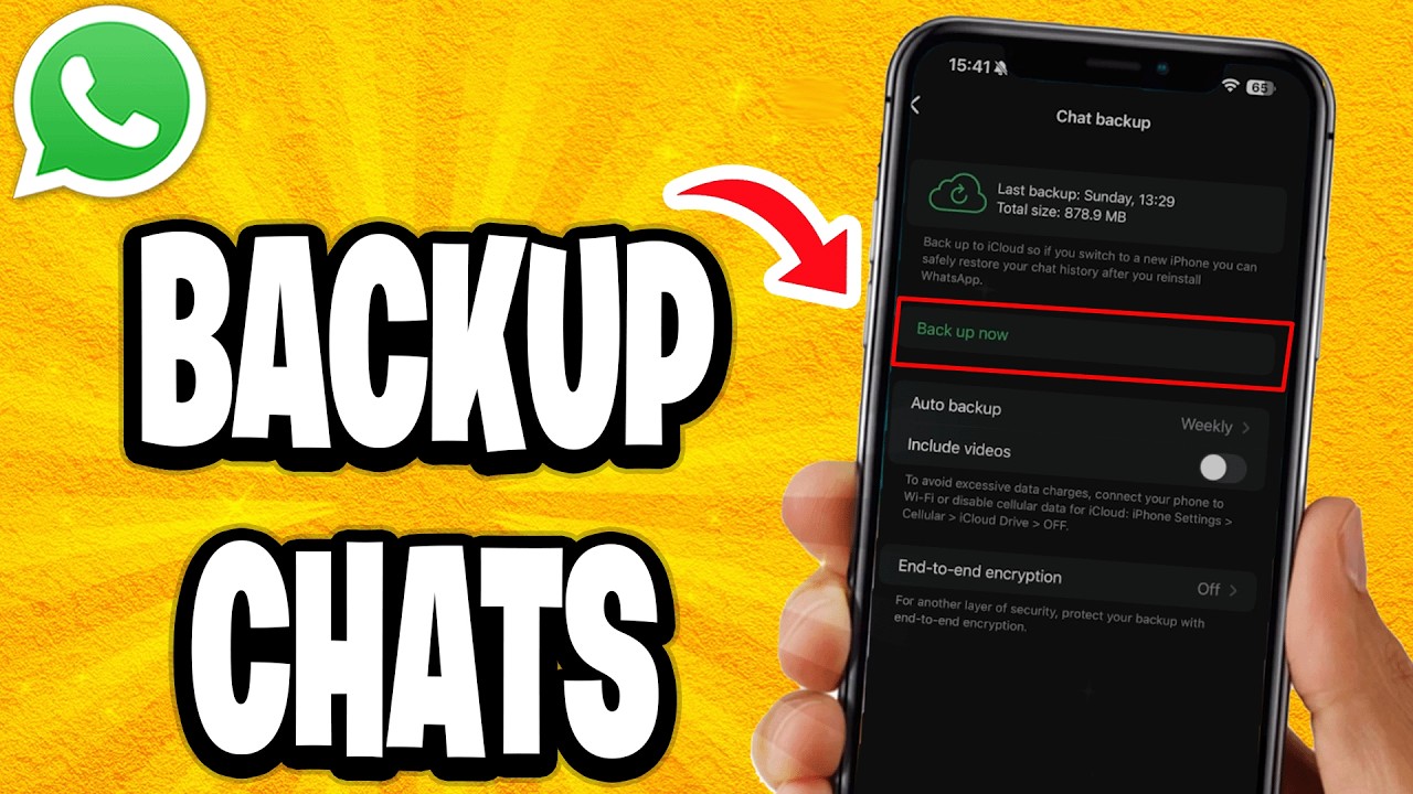 How To Backup Whatsapp Chats - YouTube