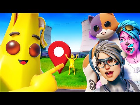 FIND THE BANANA IN FORTNITE! Ft. Sly, Deathy, Gio, Zodiiak