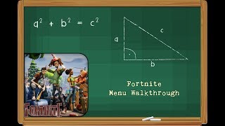 Fortnite Menu Walkthrough