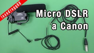 CABLE de  micro DSLR a MESA DE MEZCLAS