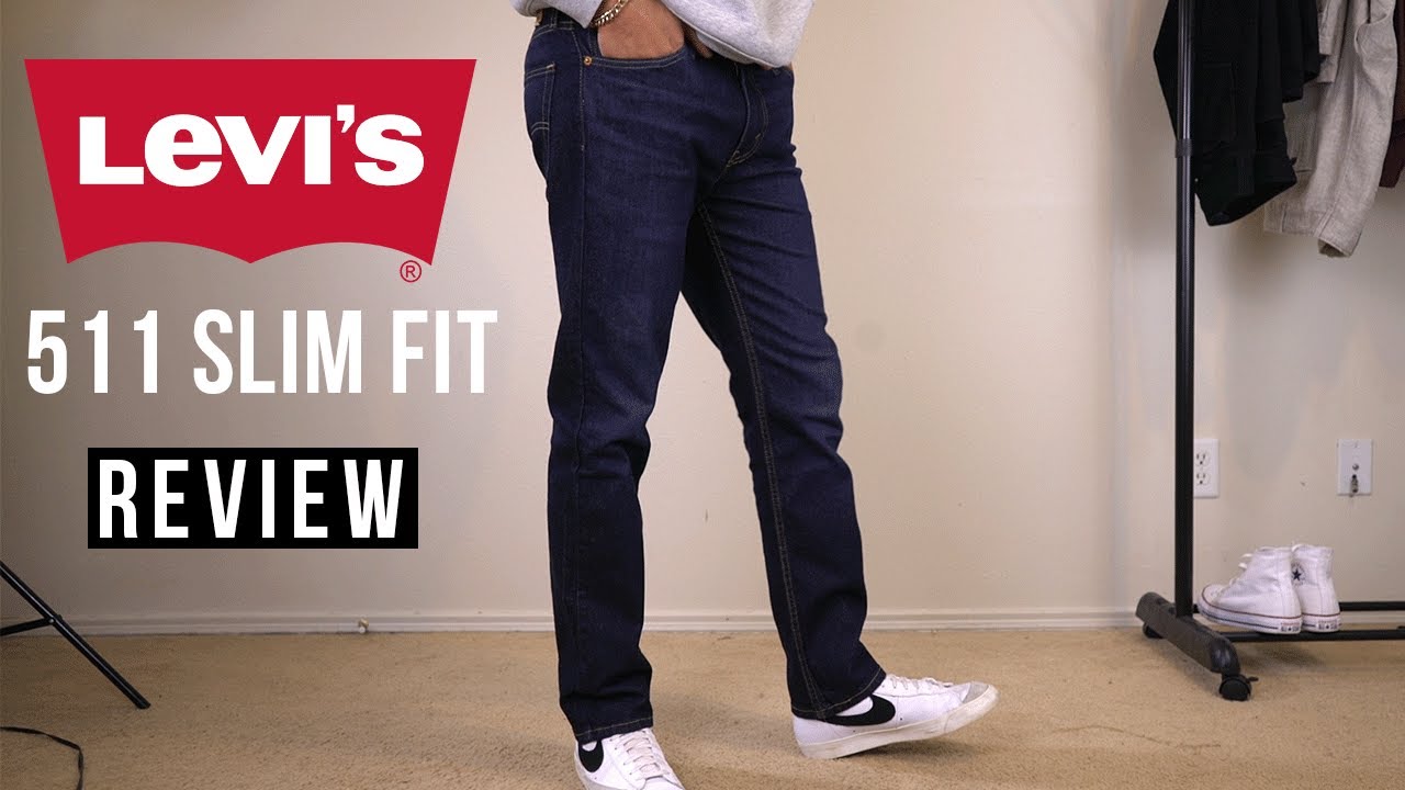 Levi's 511 Men's Denim Dark Wash Jeans Review - YouTube