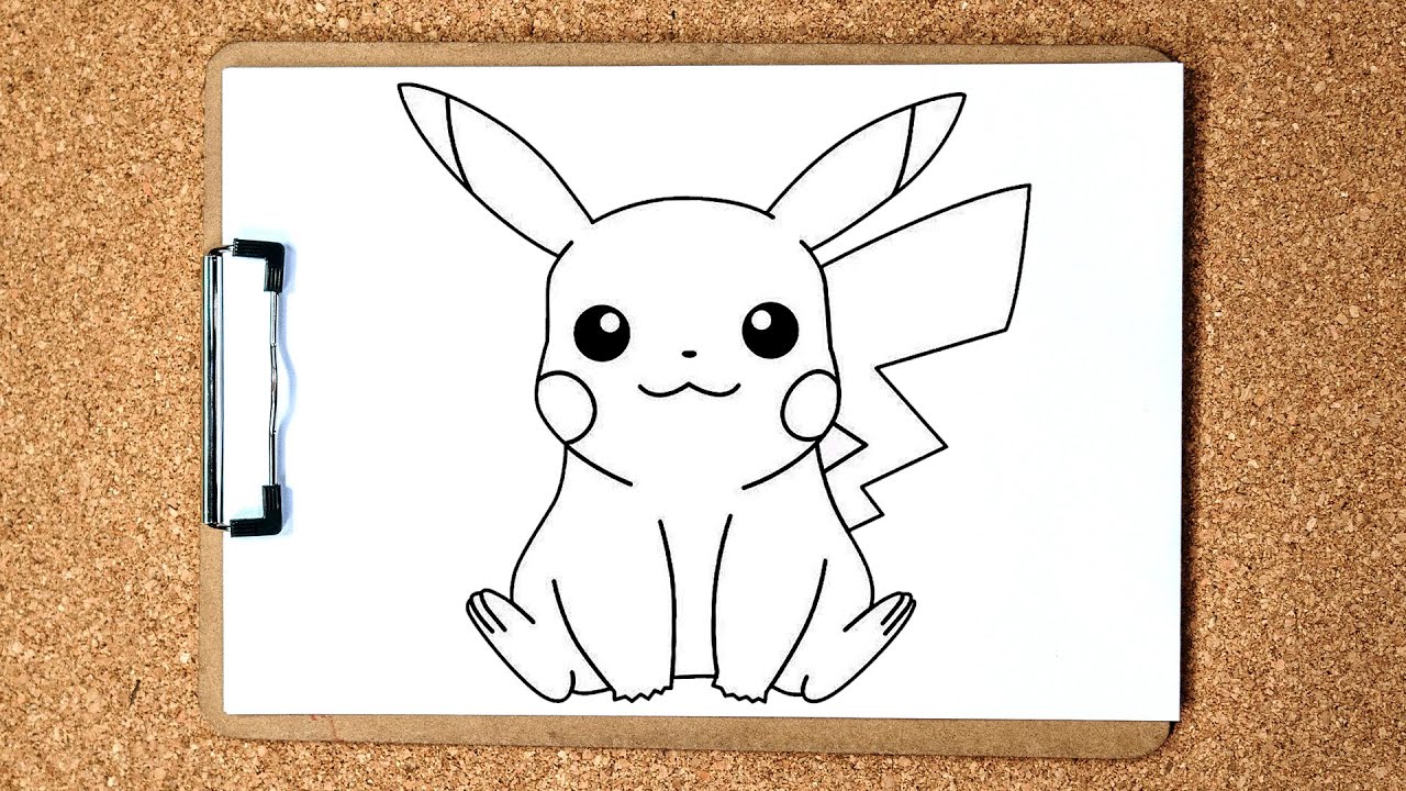 Como desenhar o Pikachu em 9 passos fáceis e rápidos