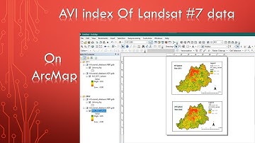 AVI  (Advance Vegetation Index)  On  ArcMap Of Landsat # 7 Data
