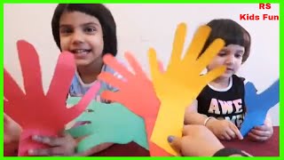 Colorful Hand Puppets For Childrens/Baby Toddlers/ Kids singing Finger Family Song With Mommy