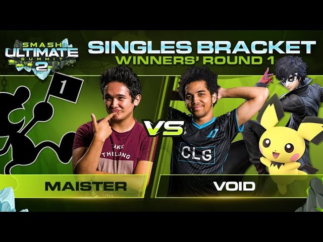 Maister vs VoiD - Singles: Winners Round 1 - Ultimate Summit 2 | Game & Watch vs Pichu, Joker