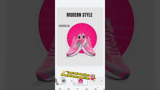 Day 10/1000 Shoe Design 👟 | Canva Design Challenge From beginner to pro journey 🚀Subscribe for daily