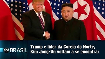 Donal Trump e líder da Coreia do Norte, Kim Jong-Un voltam a se encontrar | SBT Brasil (27/02/19)