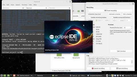 Docker desktop {{ flatpak eclipse ubuntu }} ide