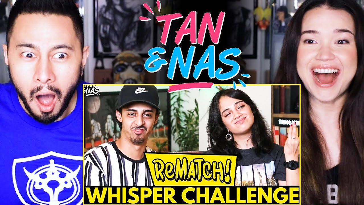 Tan Flirts with Jaby?! | TAN & NAS (FROM JORDINDIAN) | The Whisper Challenge Rematch | Reaction