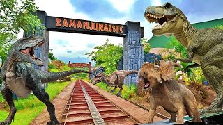 Petualangan Dinosaurus Jurassic Park Trex - Kereta Permainan Mobil Dinosaurus Anak