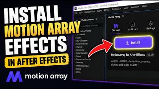 How to install Motion Array effects in After Effects - Quick Tutorial
