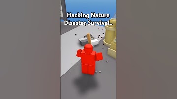 Hacking Natural Disaster Survival #roblox #naturaldisastersurvival #hacker #c00lkidd #shorts