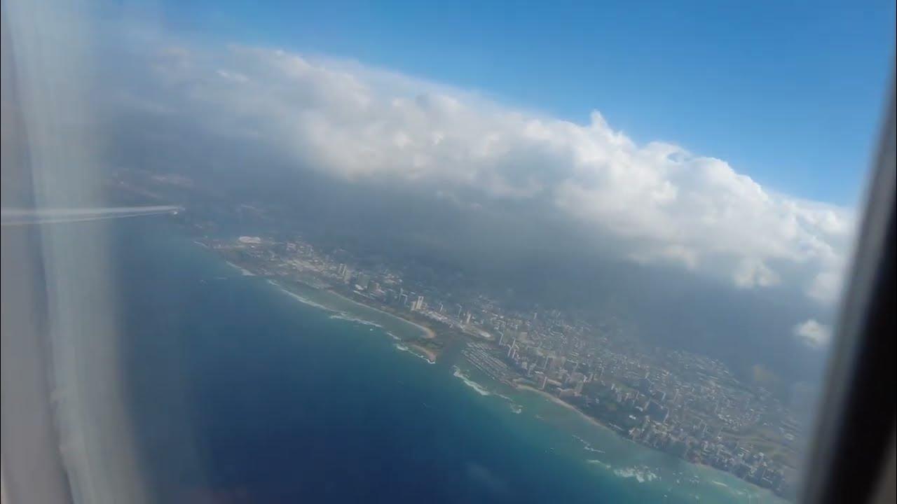 Beautiful Island Hopper flight to Maui from Honolulu Taking Off RWY