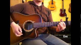 Udo Lindenberg feat Clueso - Cello  - Guitar lesson Chords Cover chords