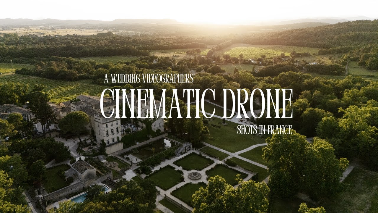 EPIC CINEMATIC DRONE shots for wedding filmmakers | A Love Story in a french Chateau