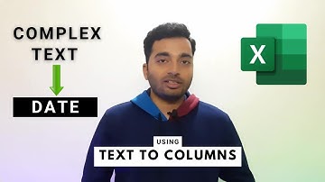 Convert Complex Text to Dates using Text to Columns in Excel | Convert Text to Date without Formula