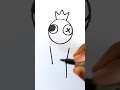 How to draw Blue Rainbow Friends step by step || #shorts