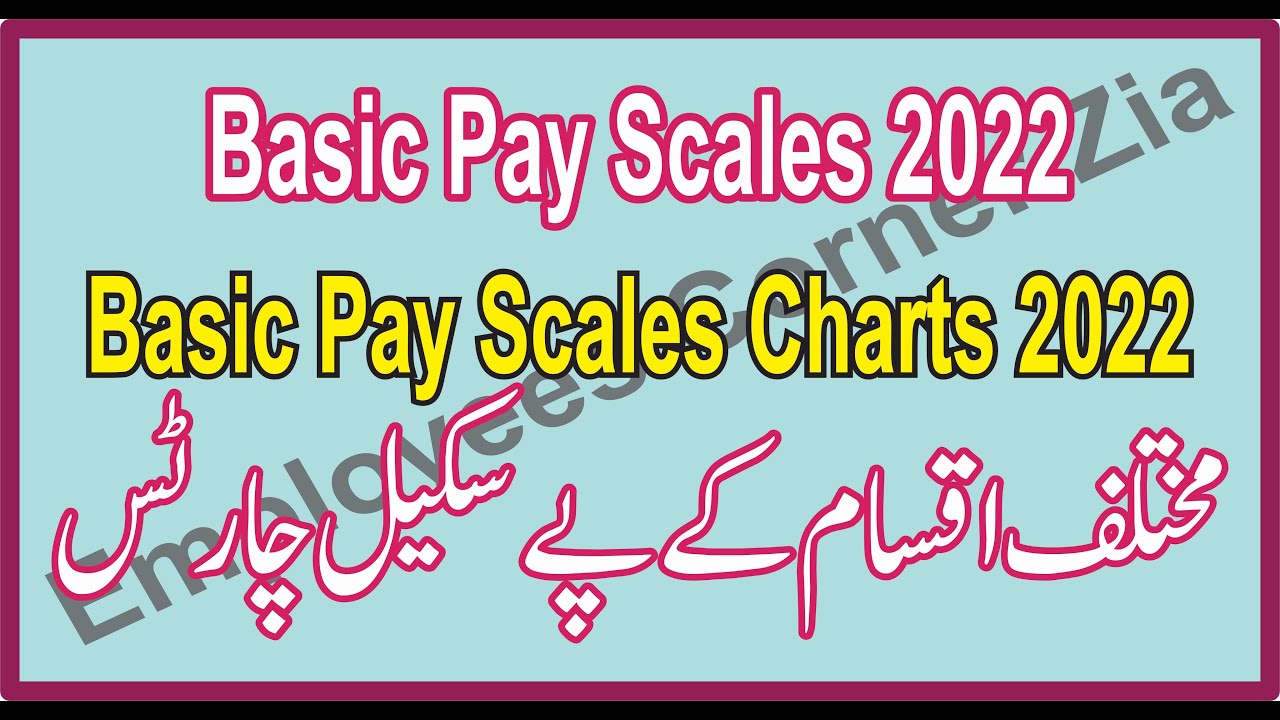Basic Pay Scales Charts 2022 BPS2022 Different Charts in PDF & MS