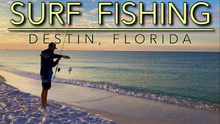 BEGINNER Surf Fishing in Destin, Florida || CATCH and COOK