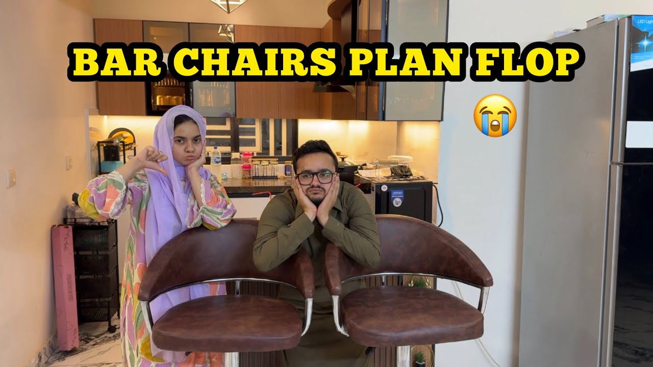 Kitchen ki bar chairs laaya kitchen complete karny k liye😍but bhand ho gaya🥹