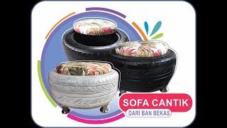 Sofa Cantik Dari Ban Bekas