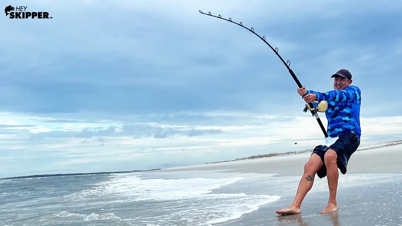 Catching the BIGGEST Fish on the Beach! Took ALL My Energy! Insane