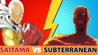 Saitama VS Subterranean - SAITAMA IS BLEEDING (Saitama vs Every Hero)