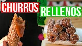Churros Rellenos de Cajeta y Nutella!! | RebeO